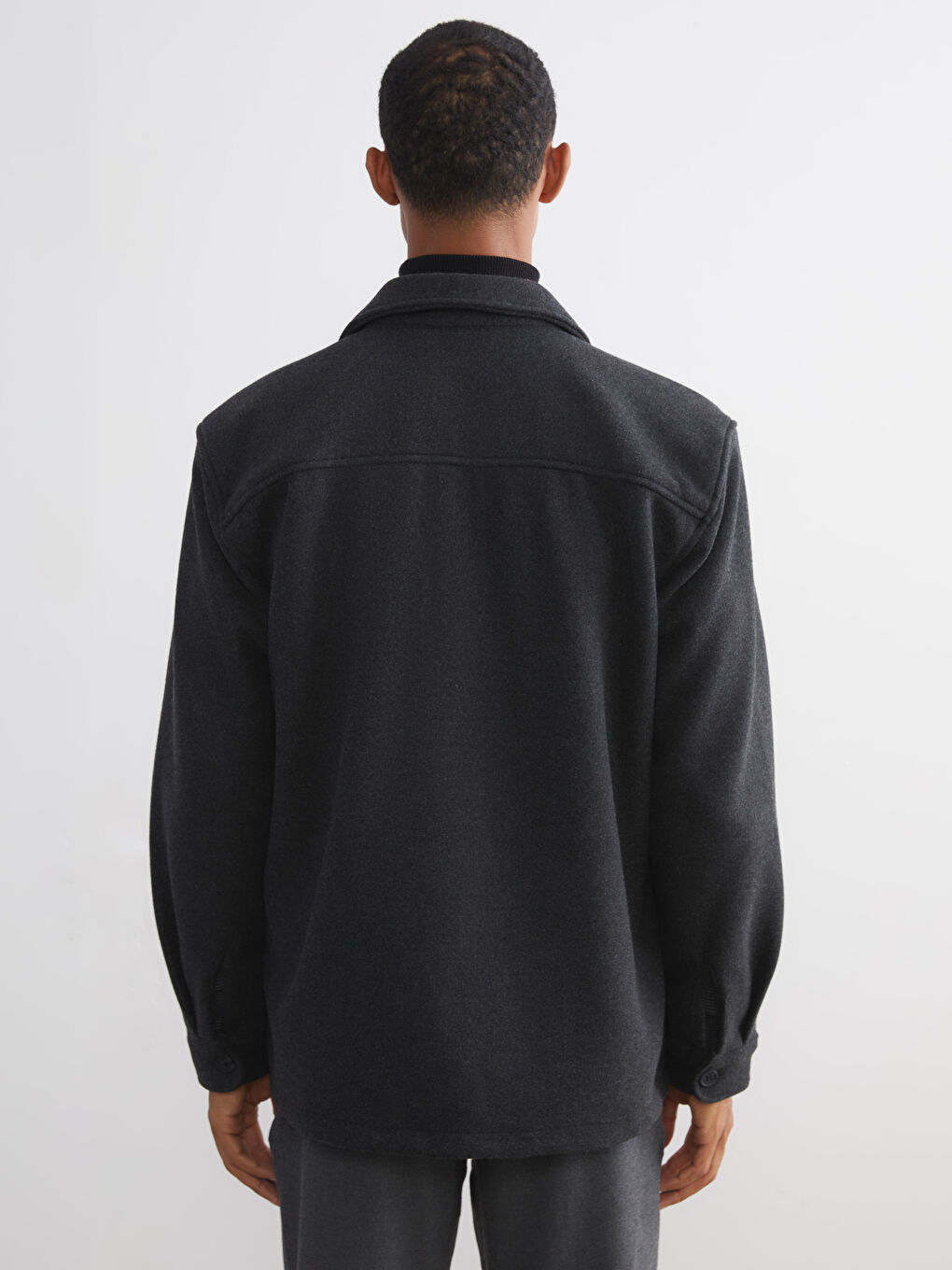 Regular Fit Long Sleeve Cachet Men's Shirt Jacket-3