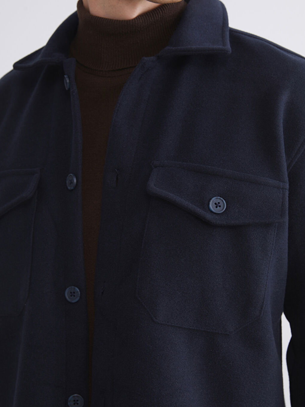 Regular Fit Long Sleeve Cachet Men's Shirt Jacket-3