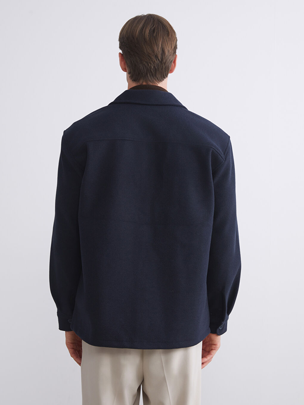 Regular Fit Long Sleeve Cachet Men's Shirt Jacket-4