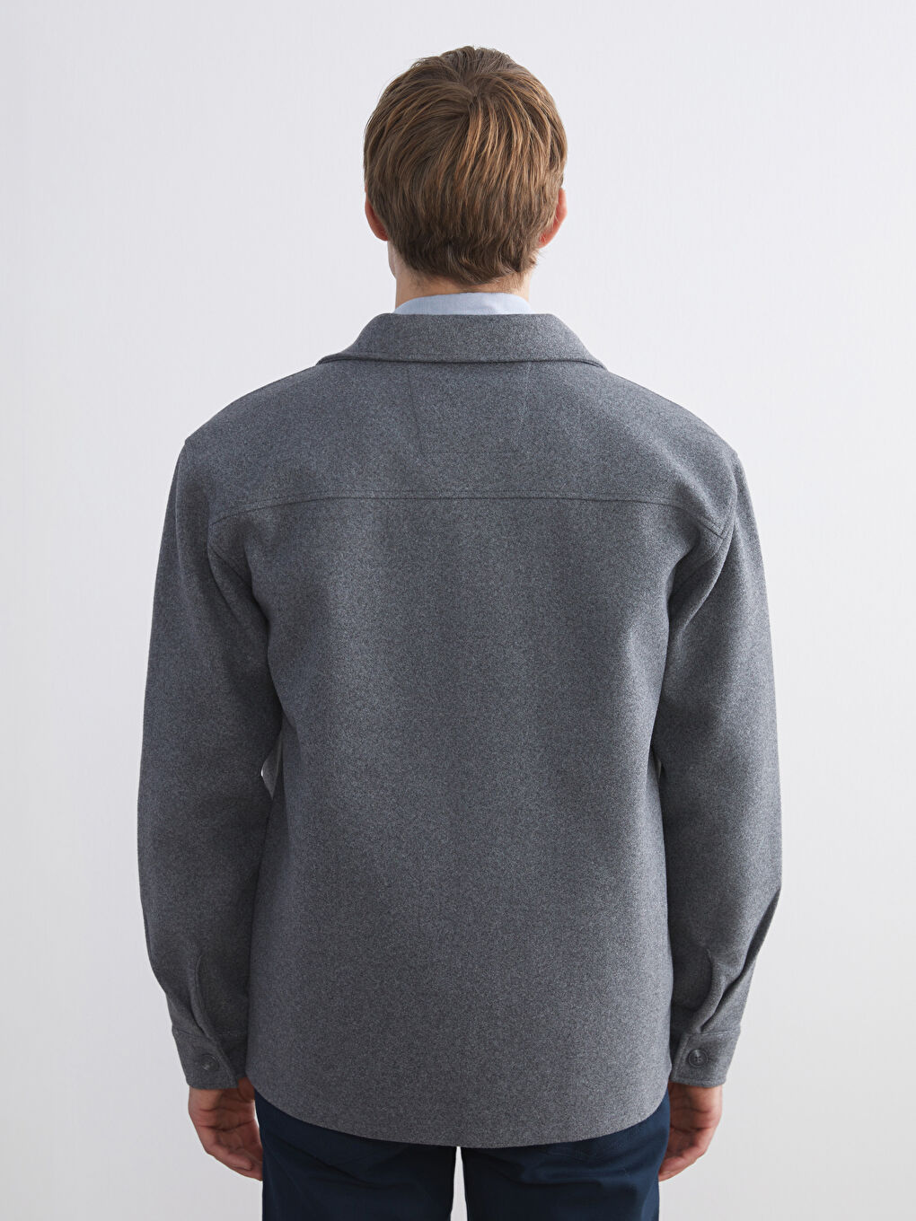 Regular Fit Long Sleeve Cachet Men's Shirt Jacket-3