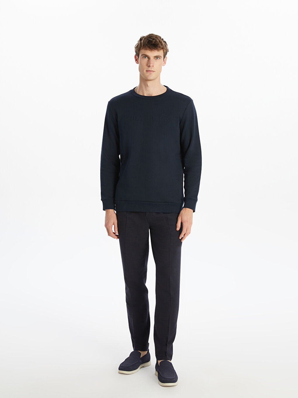 Crew Neck Printed Men's Sweatshirt-1