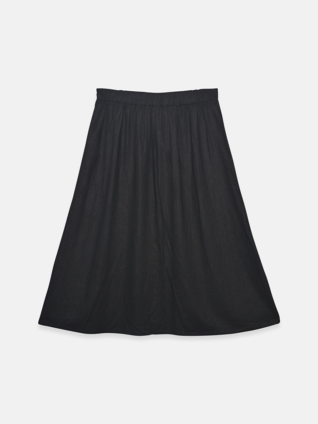 Elasticated Waist A-Line Skirt-1