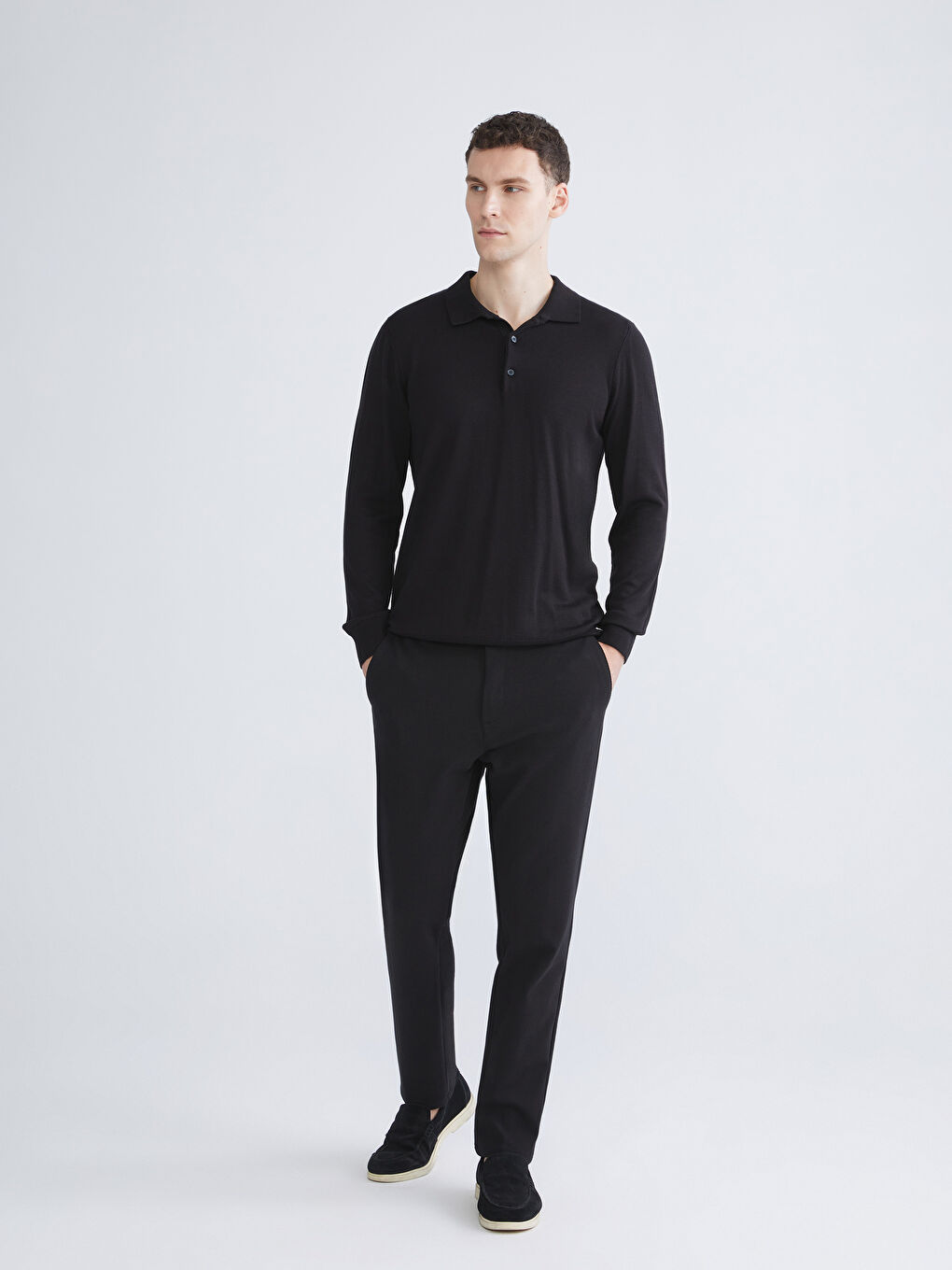 Ерлерге арналған стандартты пішім серпімді белдік шалбар