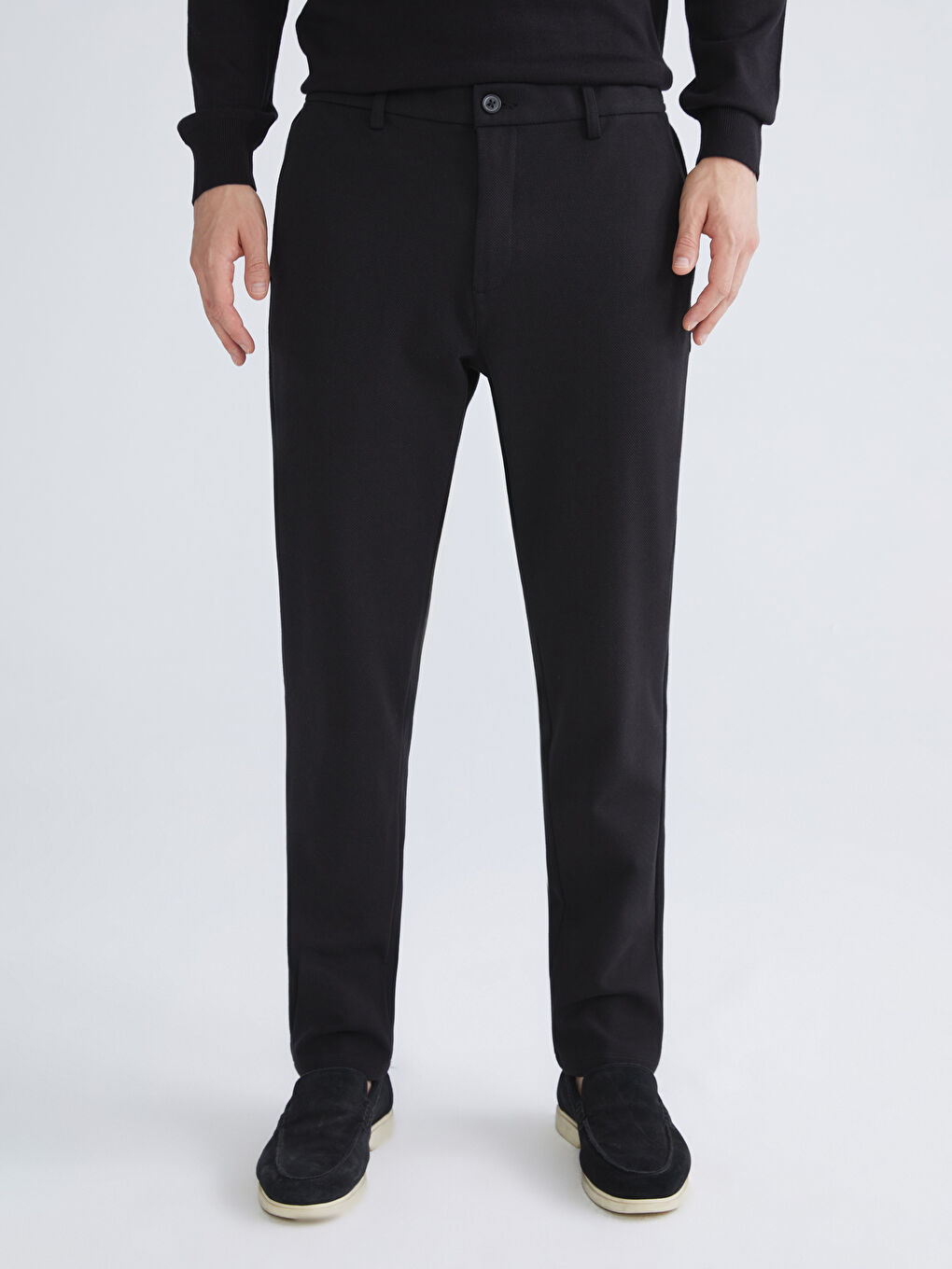 Ерлерге арналған стандартты пішім серпімді белдік шалбар-1