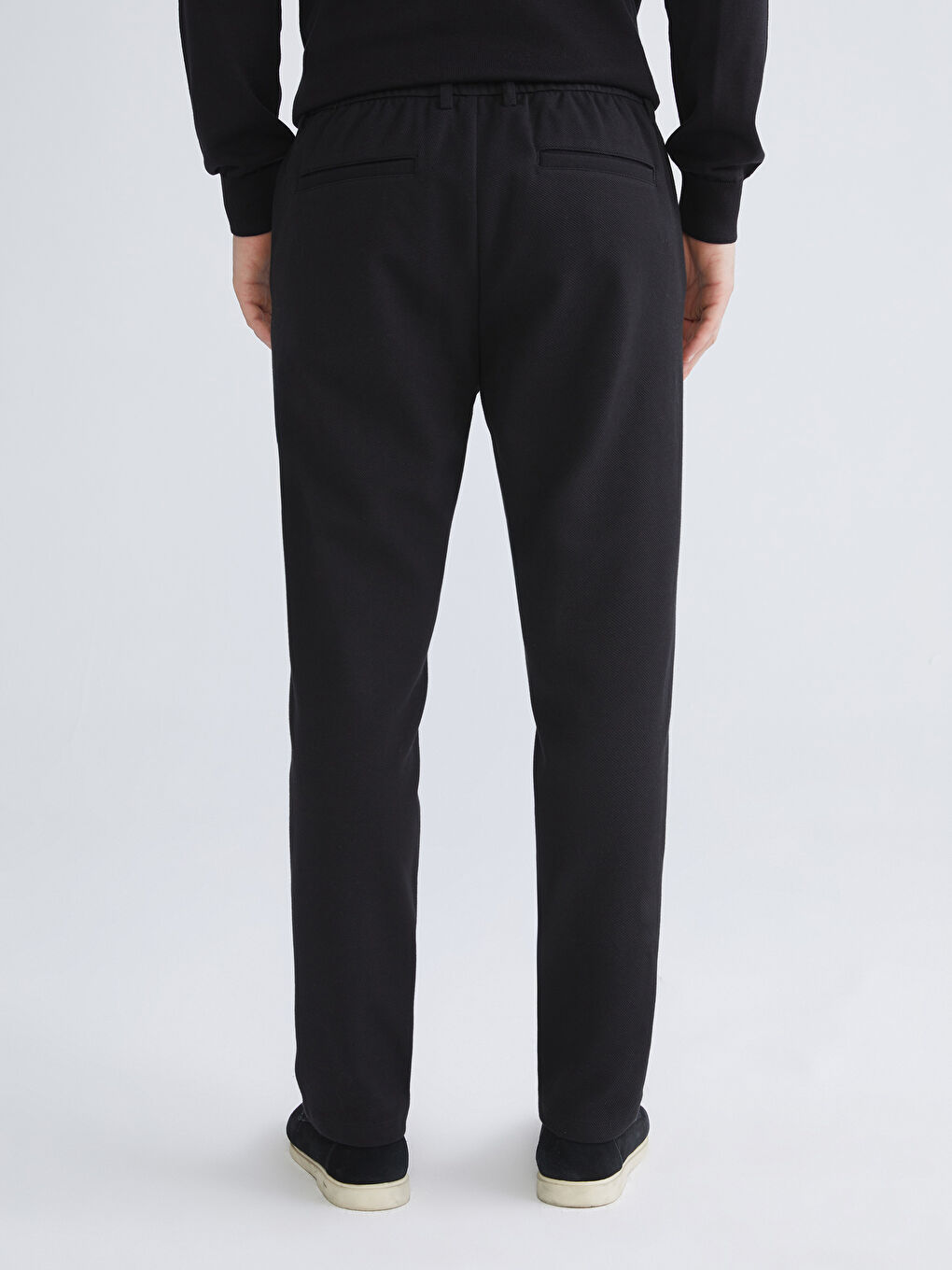 Ерлерге арналған стандартты пішім серпімді белдік шалбар-3