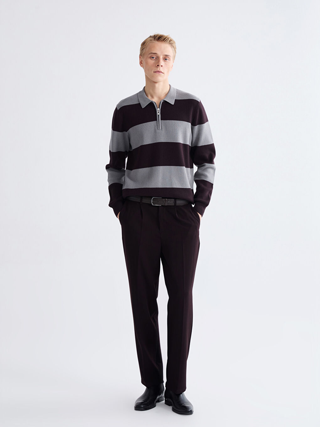 Mürdüm Rahat Kalıp Erkek Pantolon