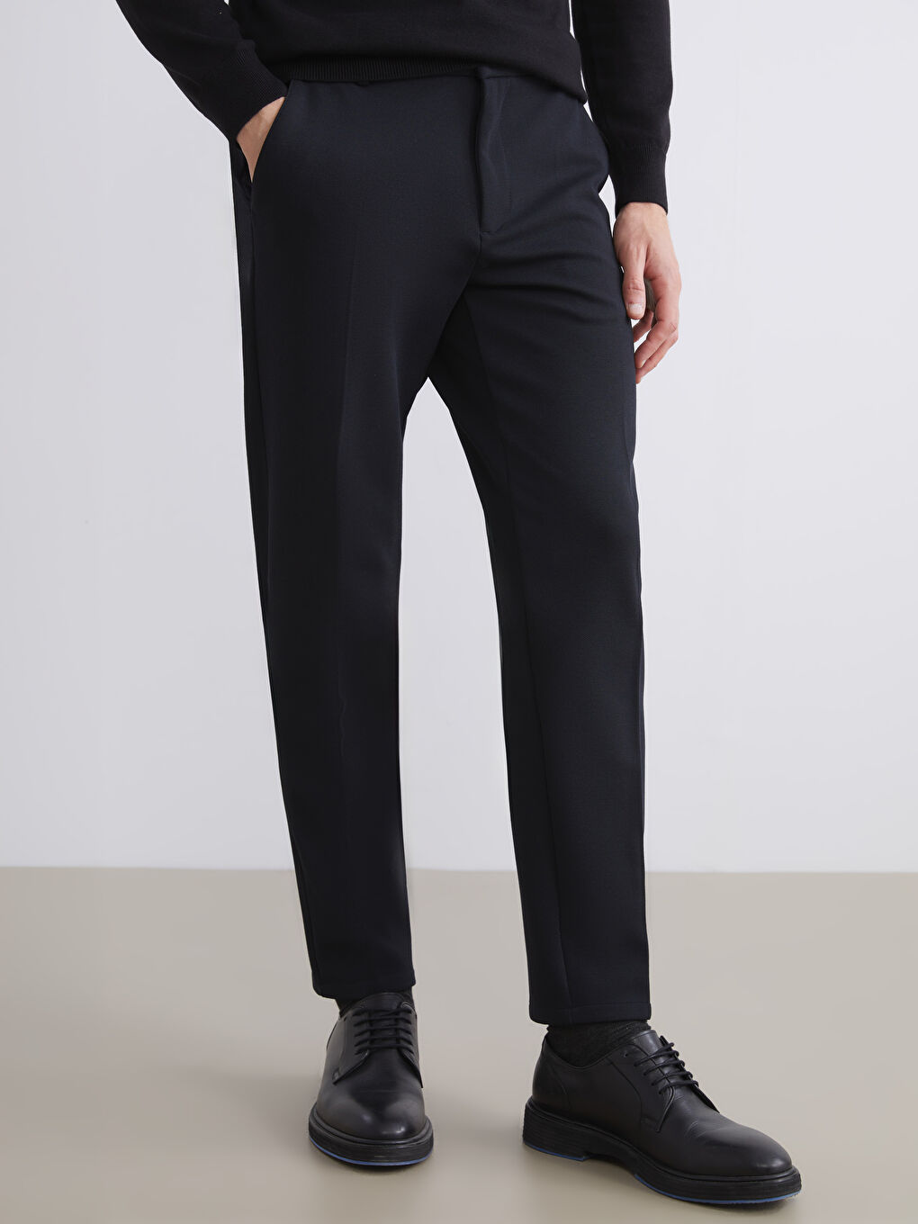 Lacivert Standart Kalıp Erkek Pantolon-1