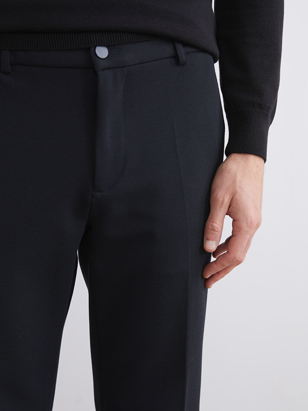 Lacivert Standart Kalıp Erkek Pantolon-2