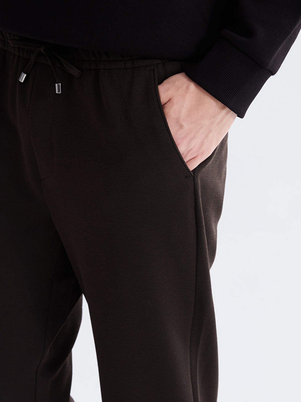 Kahverengi Standart Kalıp Erkek Pantolon-2