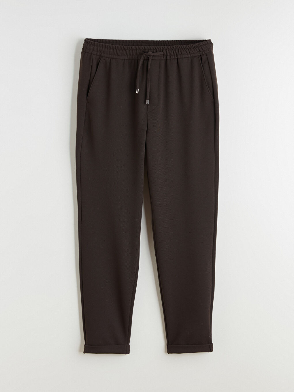 Kahverengi Standart Kalıp Erkek Pantolon-4