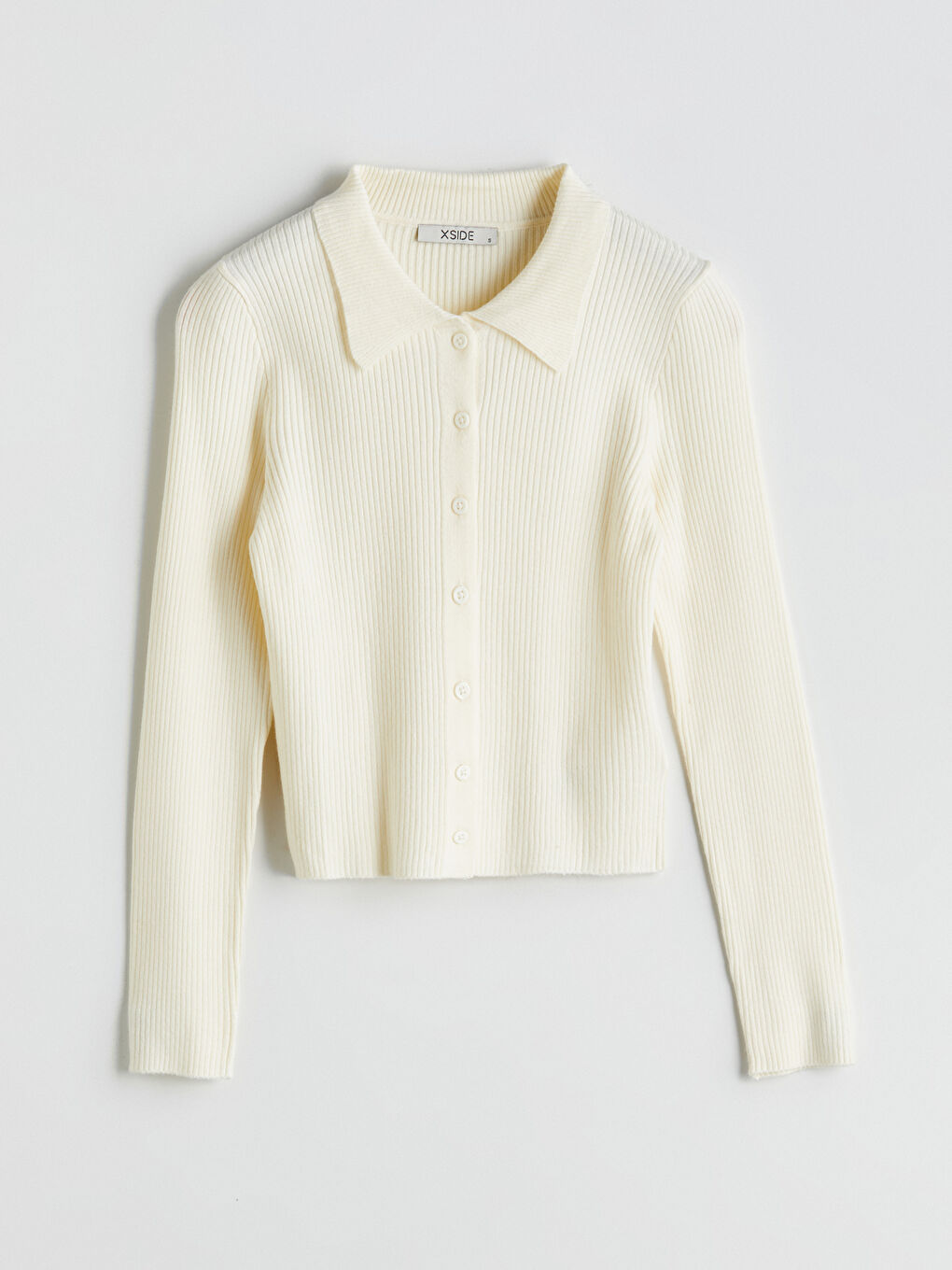 XSIDE Polo Neck Women's Knitwear Cardigan -W55182Z8-R9J
