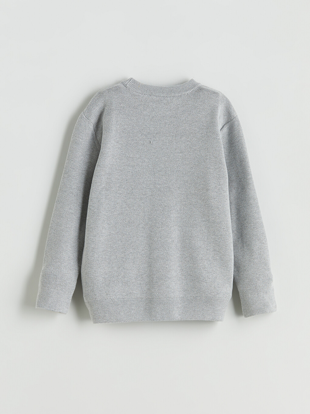 Crew Neck Printed Boys' Knit Sweater-1