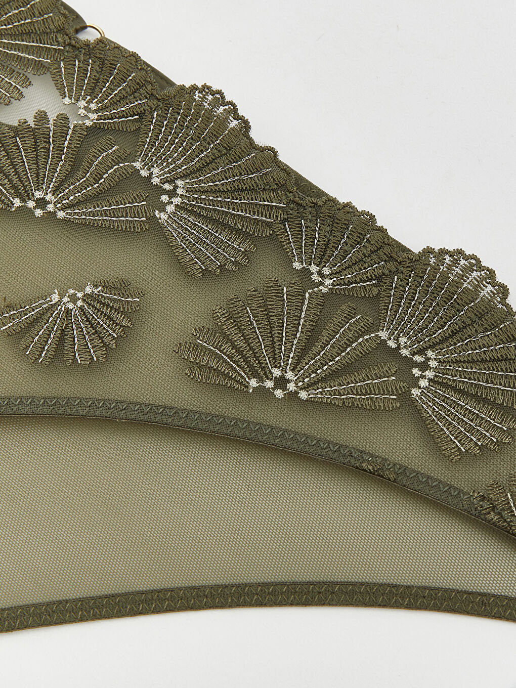 Yeşil Dantelli Fantezi Bikini Külot-2