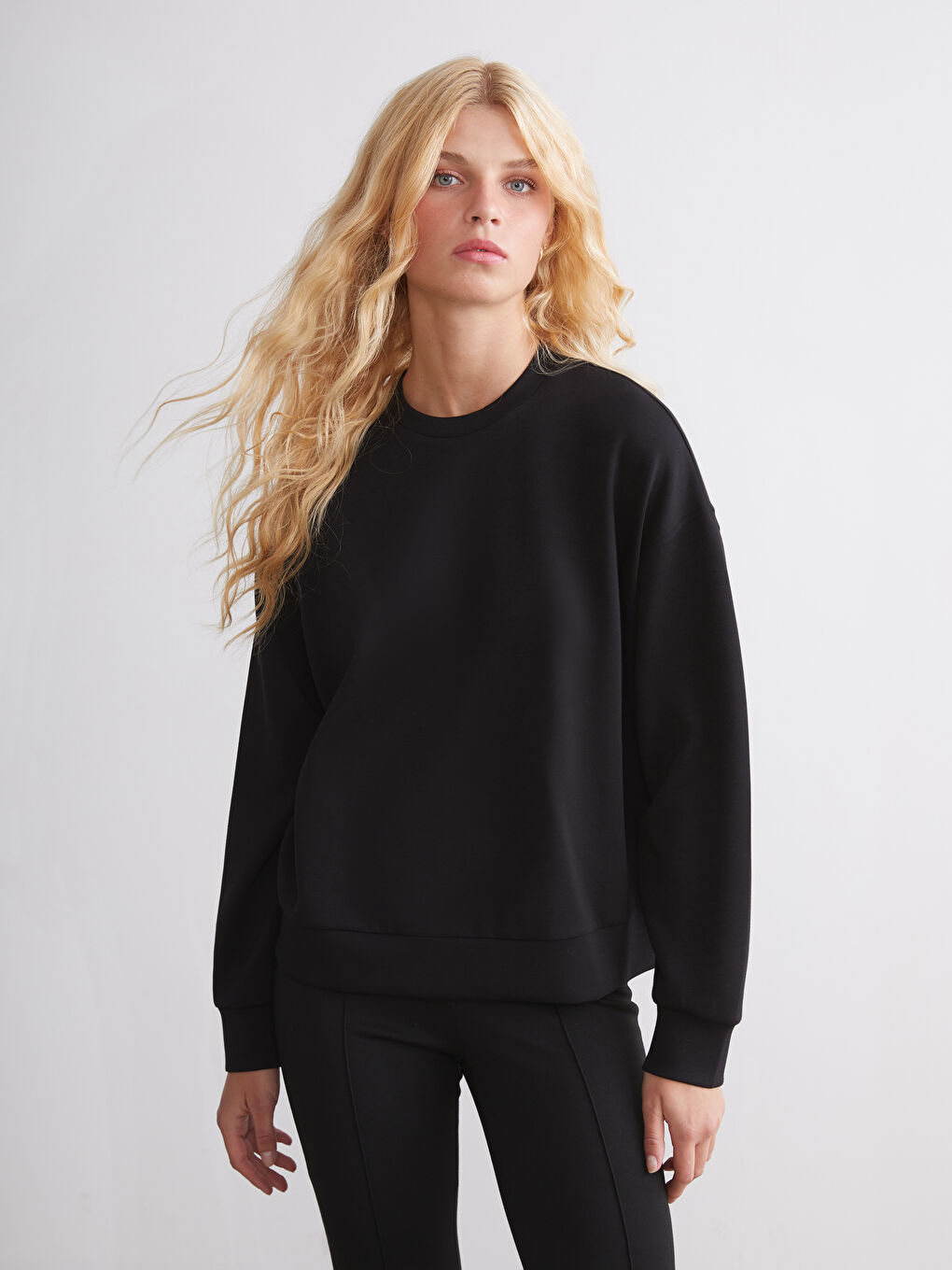 California Embroidered Oversize Women's Thick Sweatshirt-1