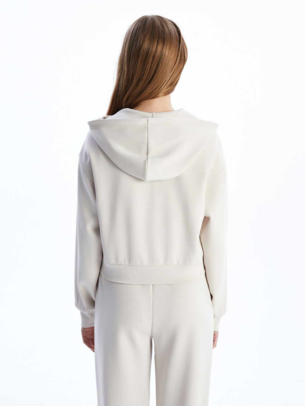 Hooded Women's Thick Zip-Up Sweatshirt-3