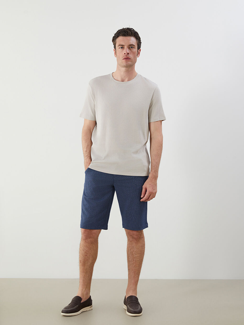 SOUTHBLUE Crew Neck Plain Men's T-Shirt -W55214Z8-J0B