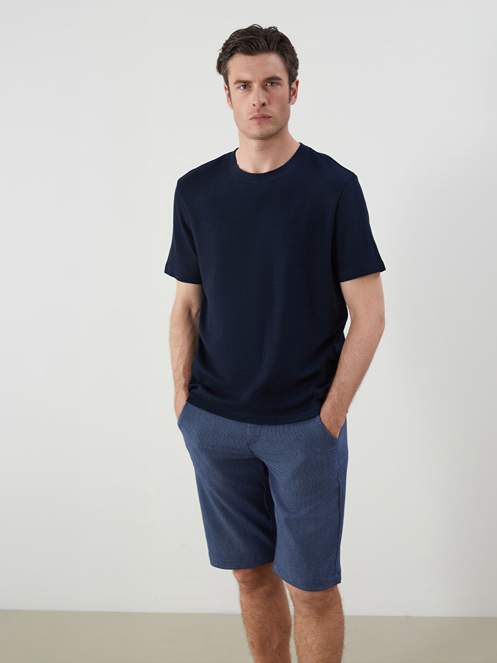 SOUTHBLUE Crew Neck Plain Men's T-Shirt -W55214Z8-RFH
