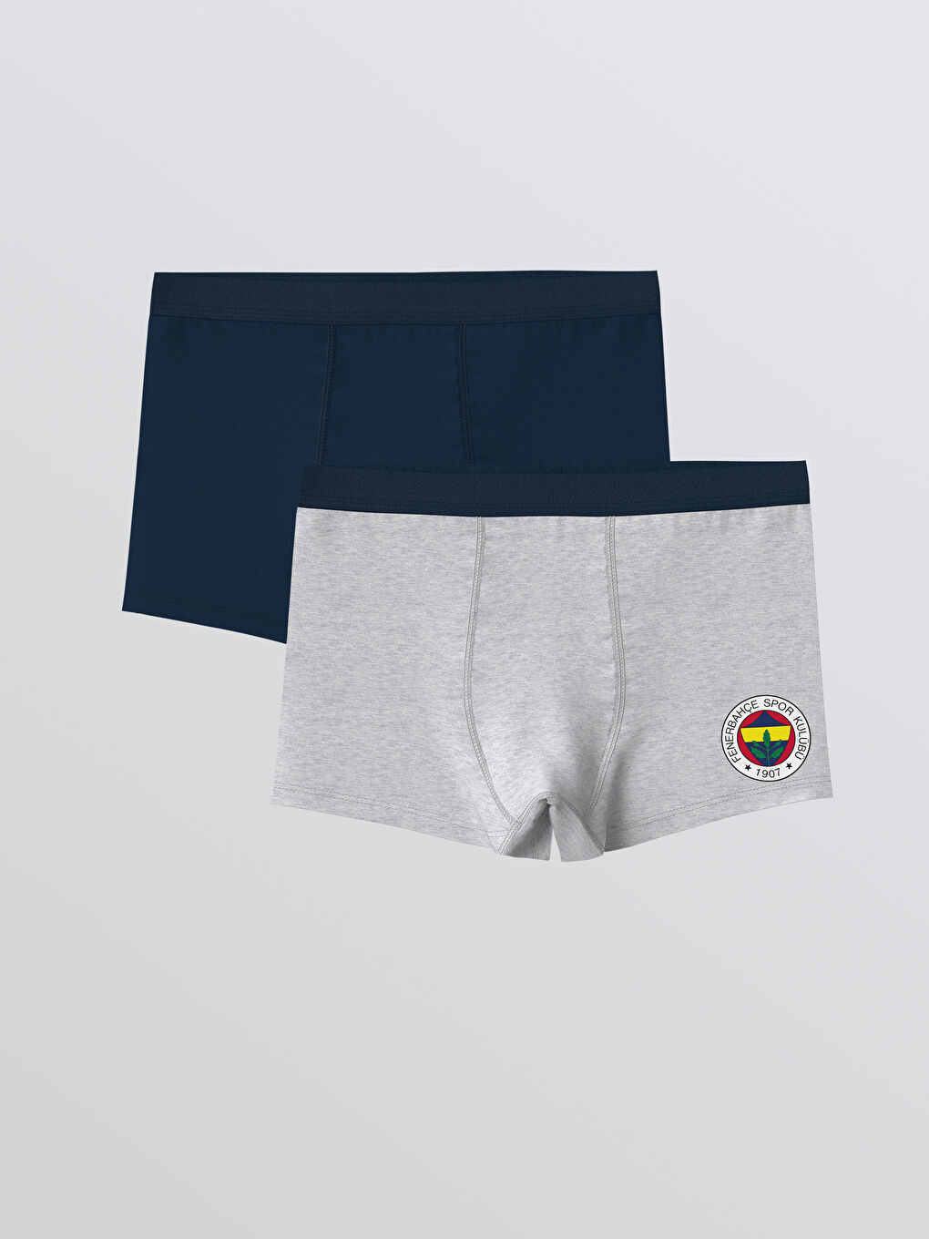 Lacivert Fenerbahçe Baskılı Erkek Çocuk Boxer 2'li