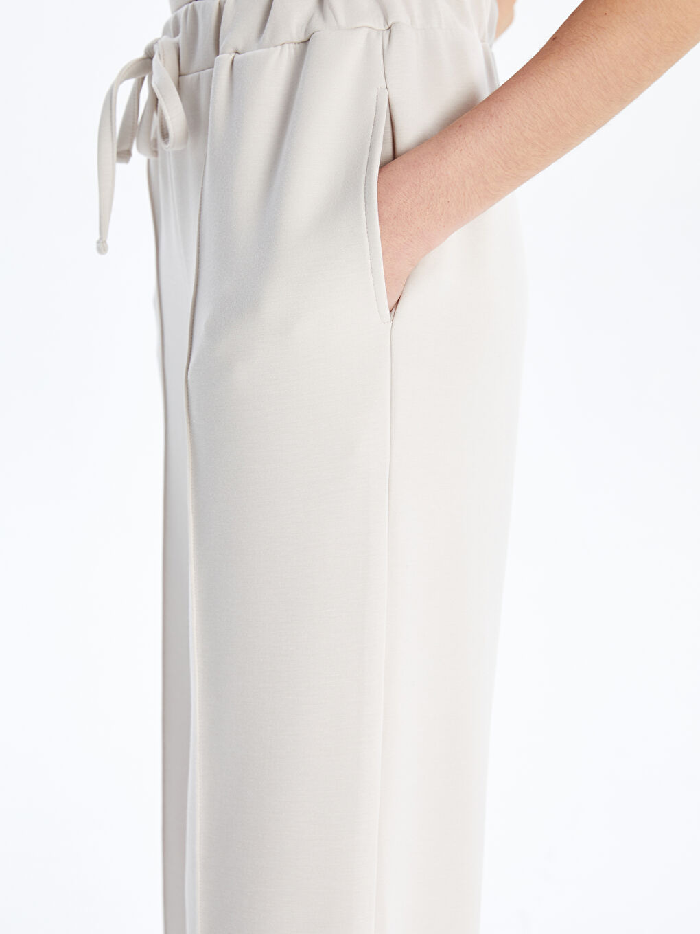 XSIDE Elasticated Waist Wide Leg Women's Sweatpants -W55217Z8-YSB