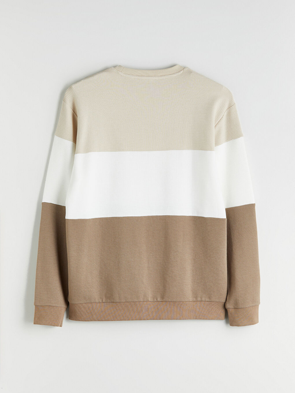 Crew Neck Color Block Men's Sweatshirt-5