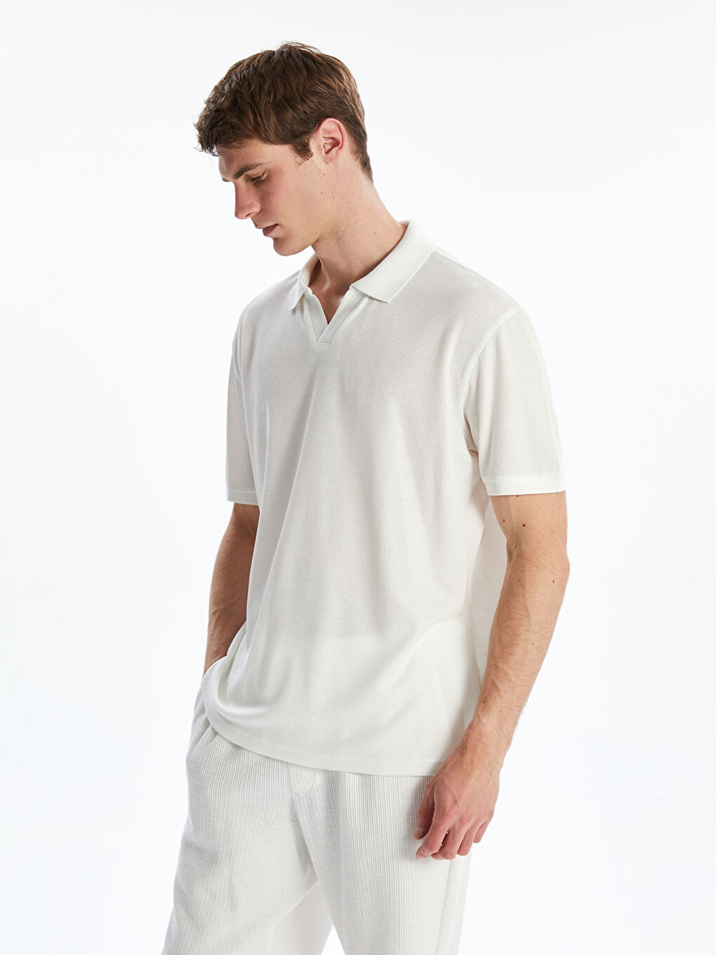 LCW Vision Men's Polo Neck T-Shirt -W55223Z8-R9J