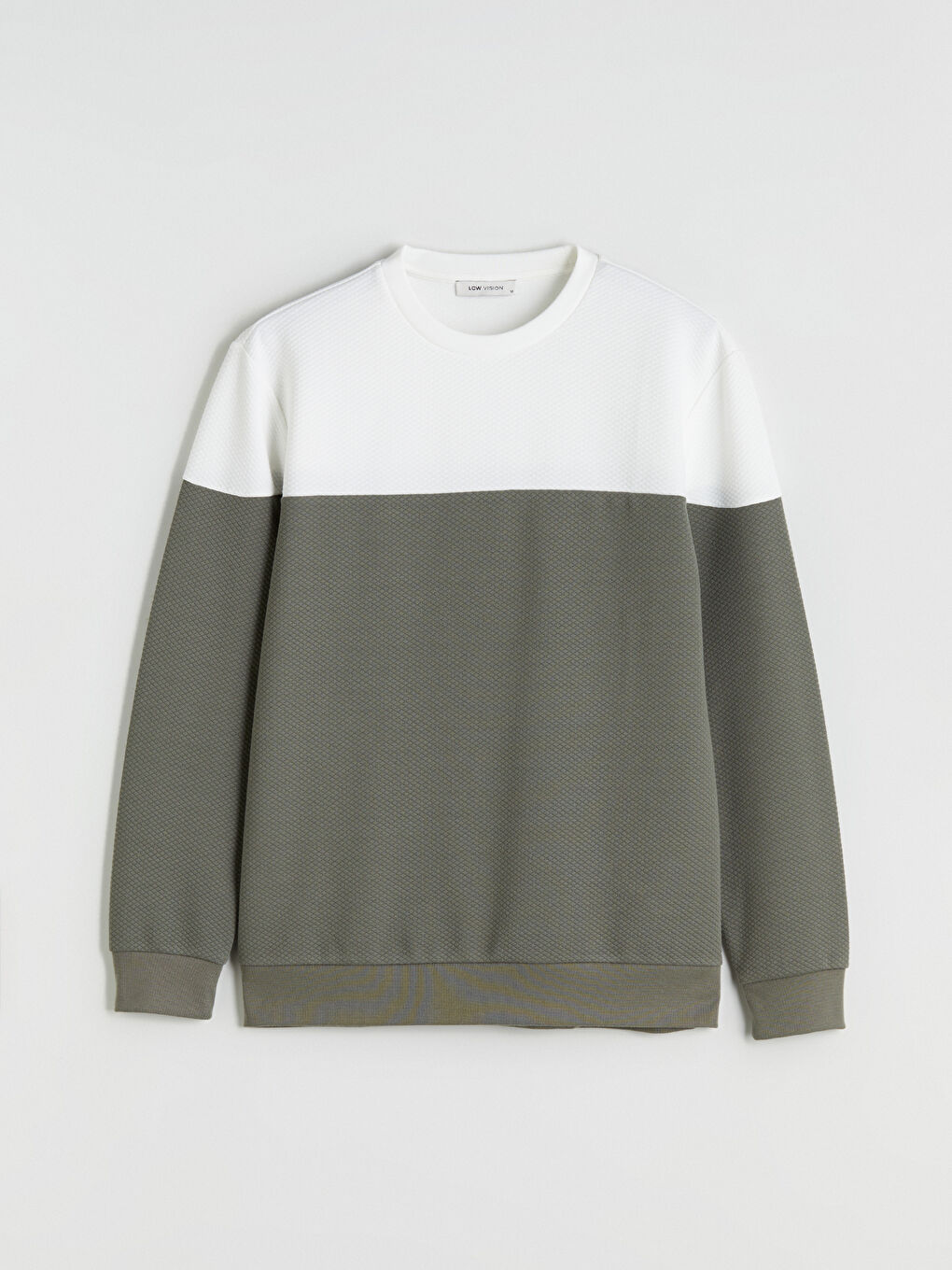 Crew Neck Jacquard Men's Sweatshirt