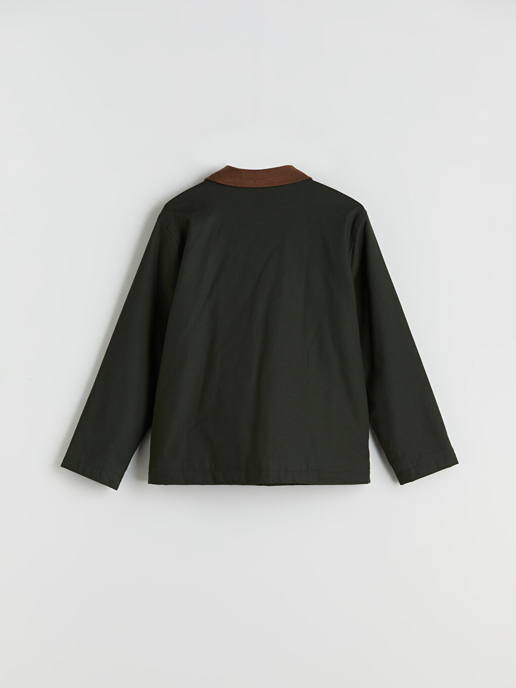 Yeşil Fitilli Kadife Yaka Erkek Çocuk Mont-6