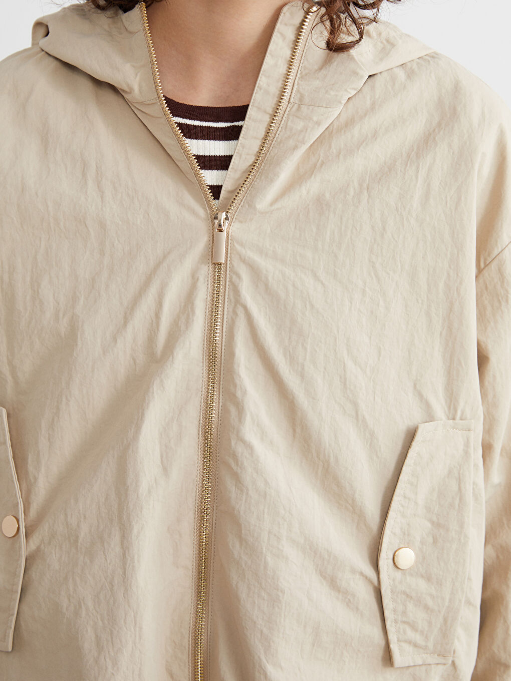 XSIDE Hooded Oversize Women's Raincoat -W55240Z8-Q7H