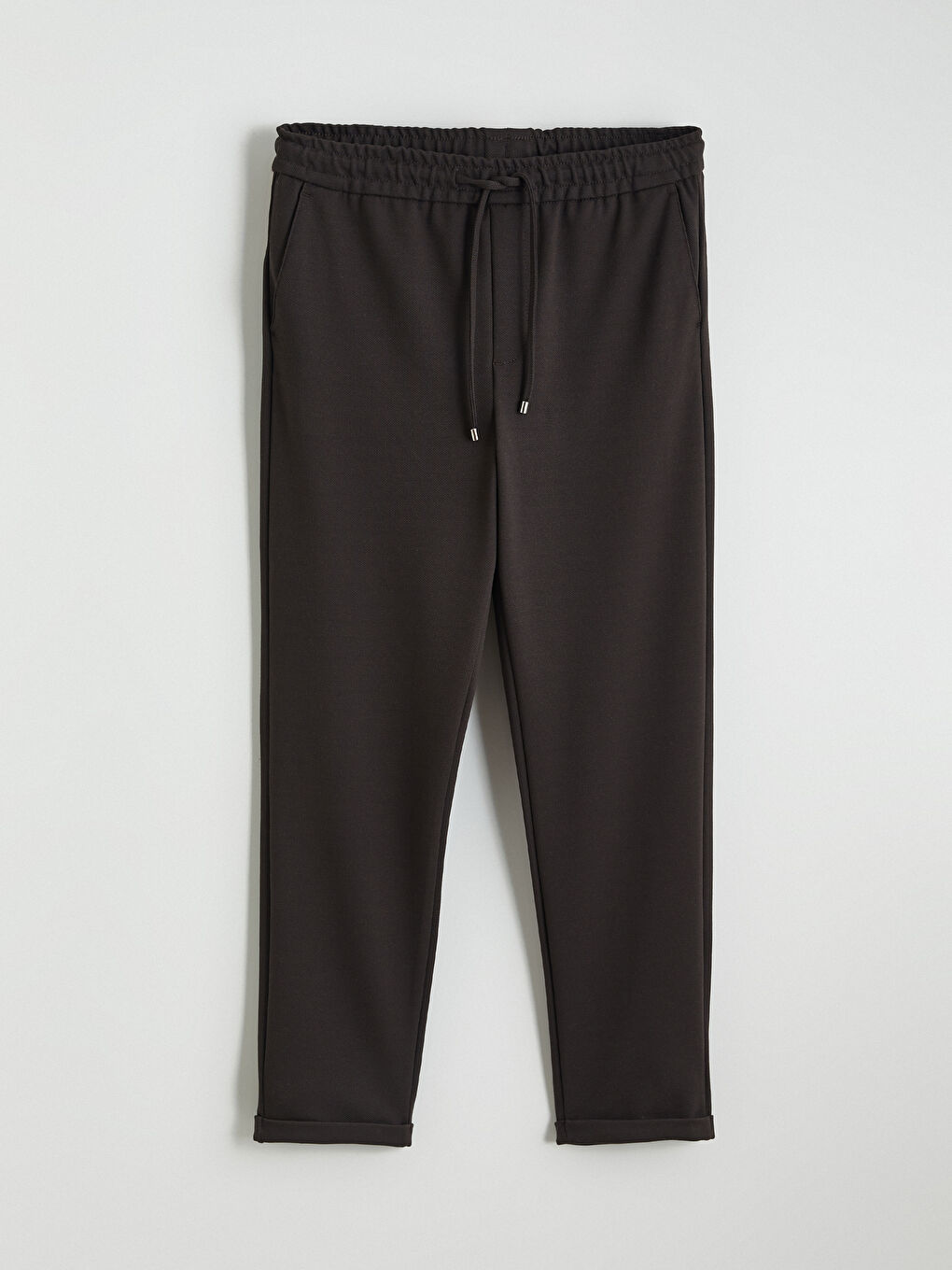 Kahverengi Standart Kalıp Erkek Pantolon-4