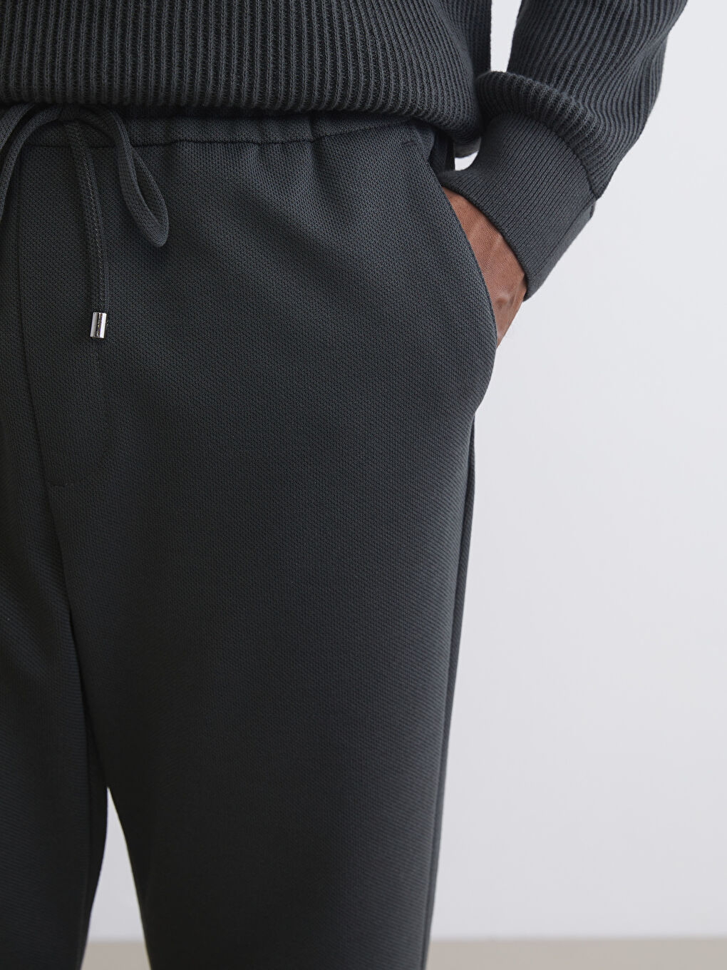 Petrol Standart Kalıp Erkek Pantolon-2