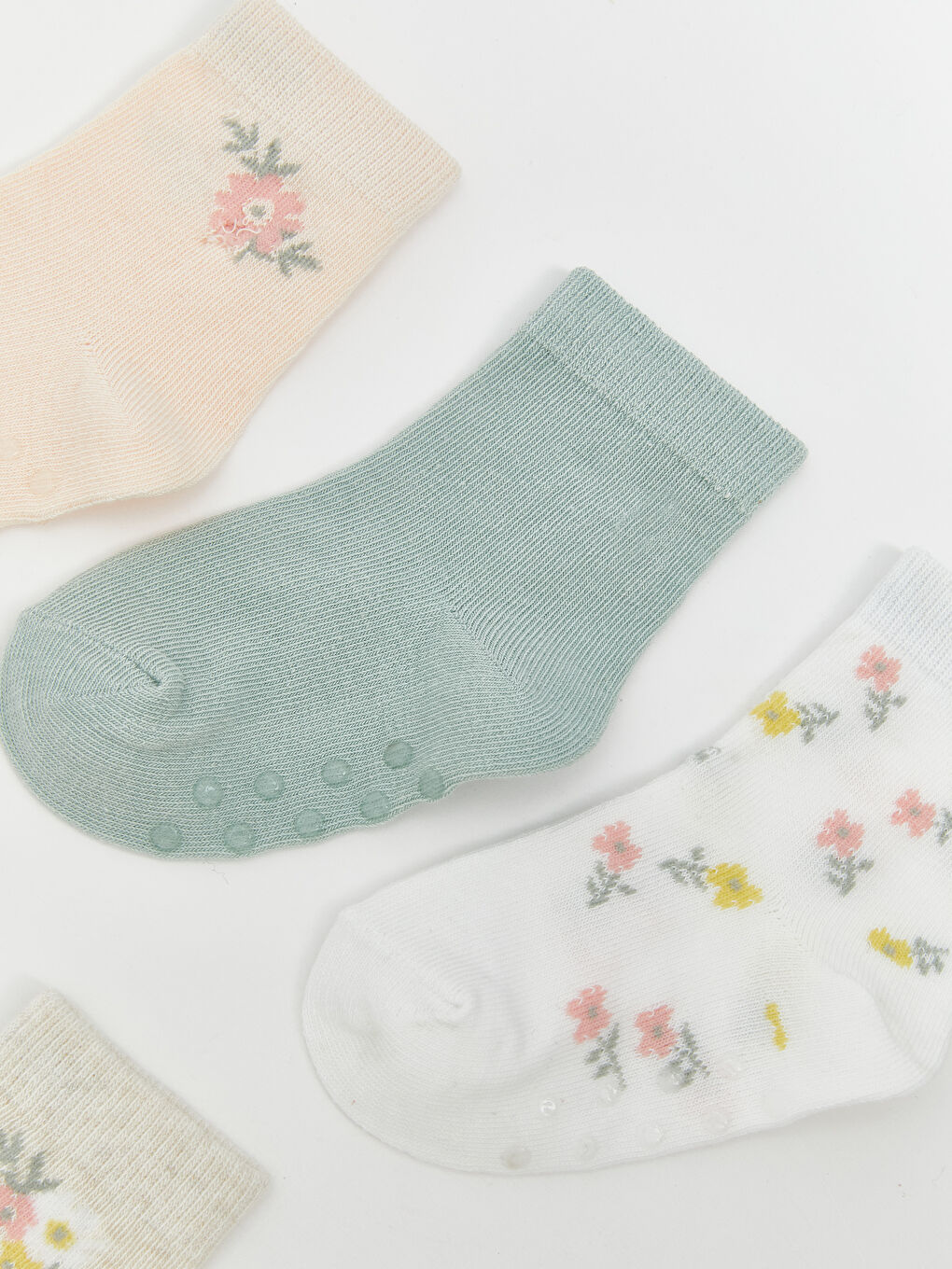 LCW baby Floral Girls' Ankle Socks 5 Pack -W55297Z1-FDK