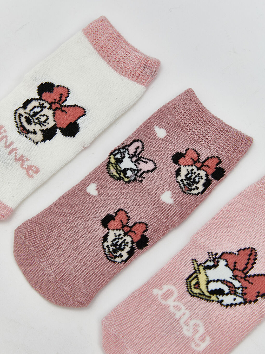LCW baby Minnie Mouse Printed Baby Girls' Ankle Socks 3-pack -W55311Z1-FDU