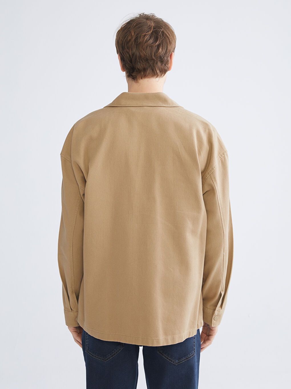 XSIDE Relaxed Fit Twill Men's Shirt Jacket -W55324Z8-MX4