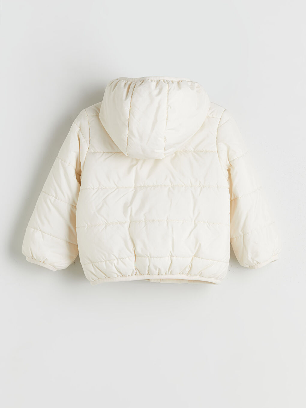 معطف منفوخ بغطاء للرأس للبنات-1