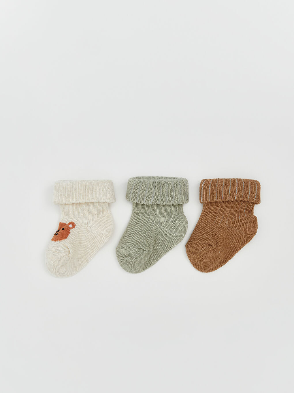 LCW baby جورابە پەنجەکوتەی منداڵی کوڕ چاپکراو ٣ دانە -W55360Z1-D5H