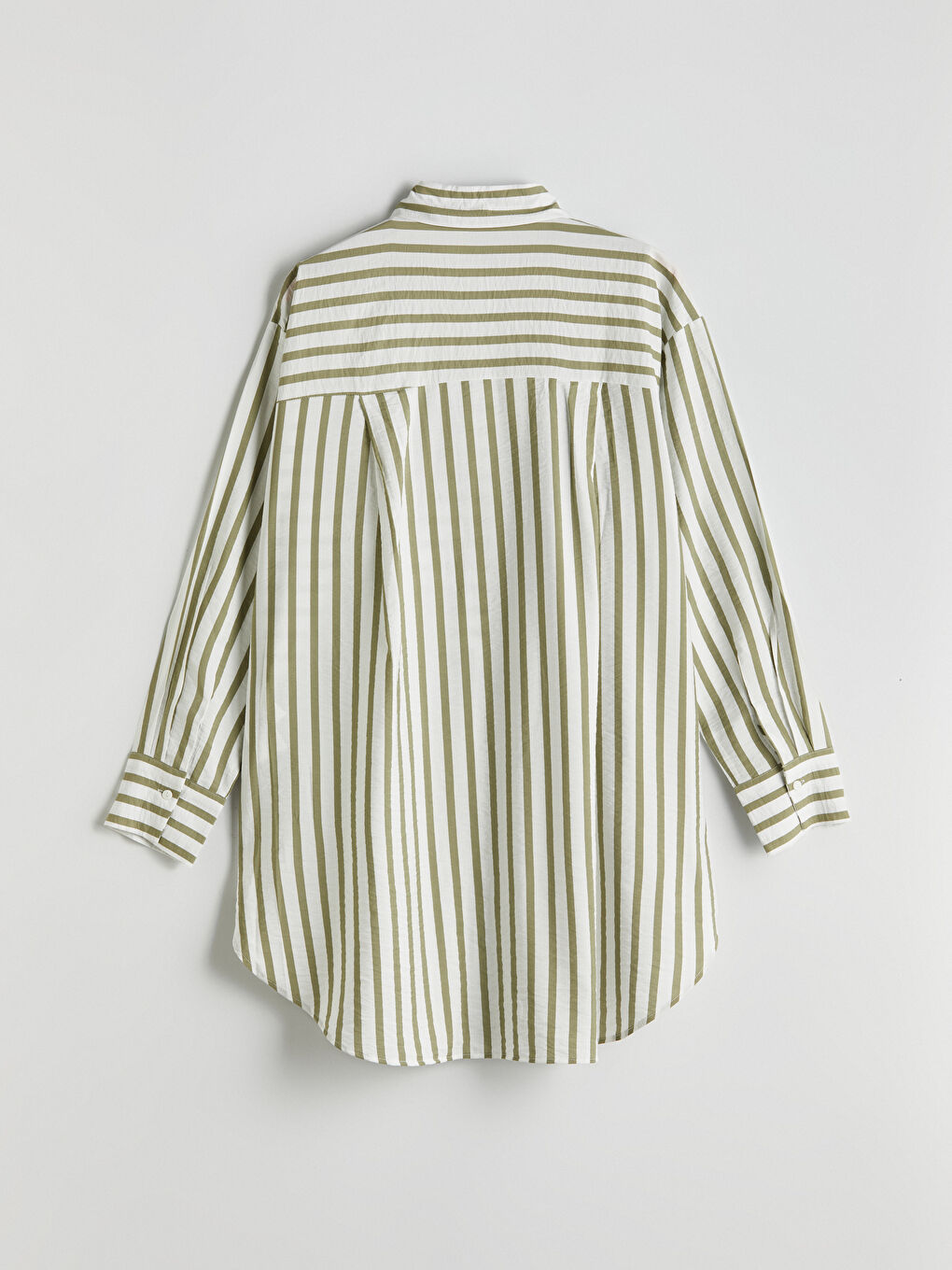 LCWAIKIKI Classic Striped Oversize Women's Shirt Tunic -W55394Z8-LGE