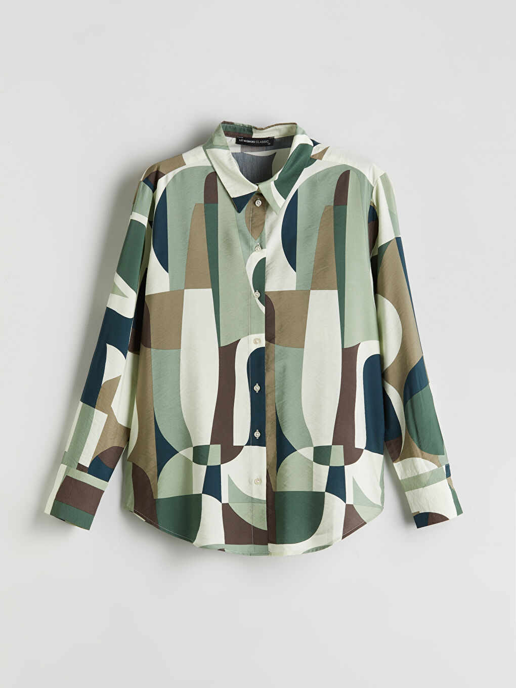 LCWAIKIKI Classic Patterned Women's Shirt -W55414Z8-LRR