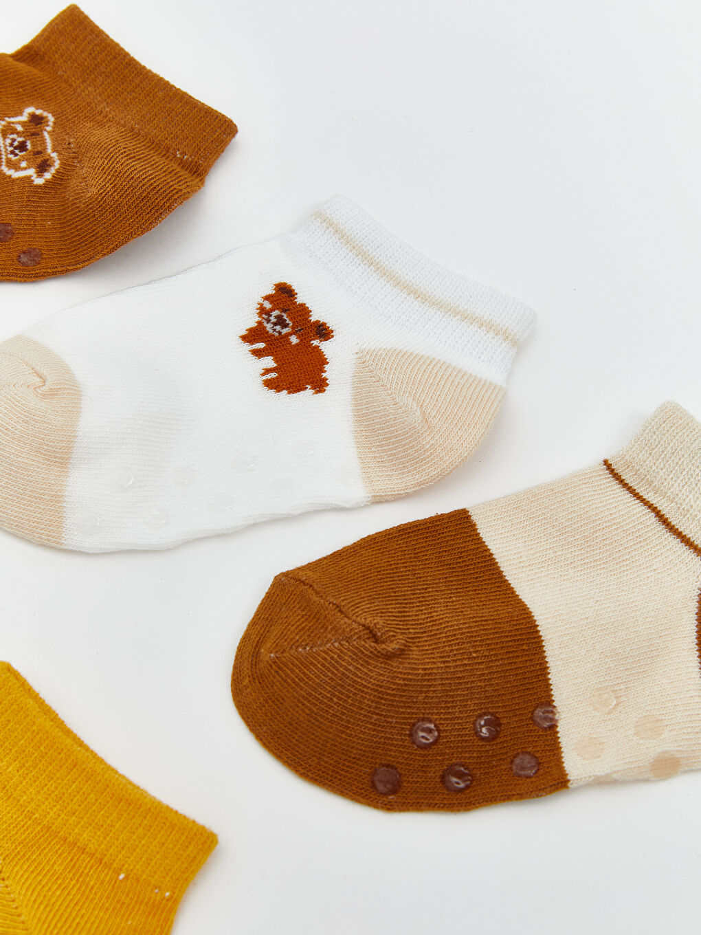 LCW baby Printed Baby Boys Trainer Socks 5 Pack -W55425Z1-GNC