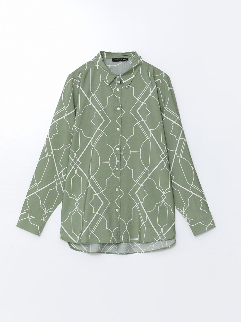 LCWAIKIKI Classic Patterned Women's Shirt -W55443Z8-F9C