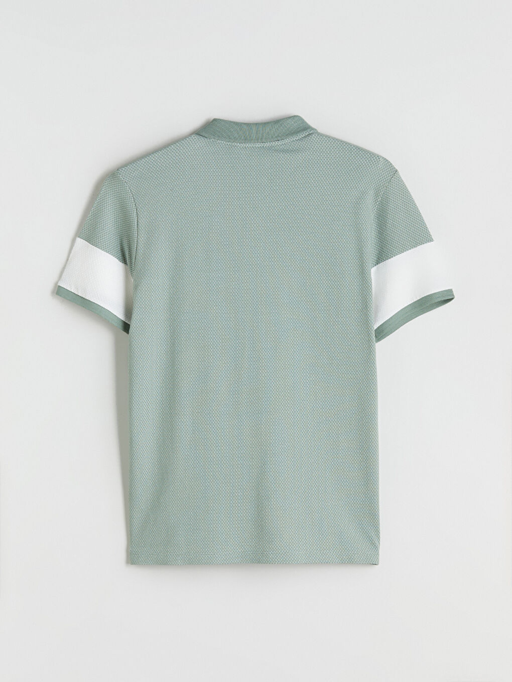 Polo Neck Color Block Men's T-Shirt-5