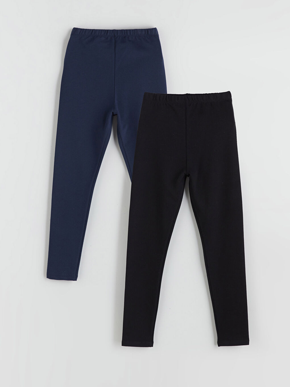 Elasticated Waist Girls' Leggings 2 Pack