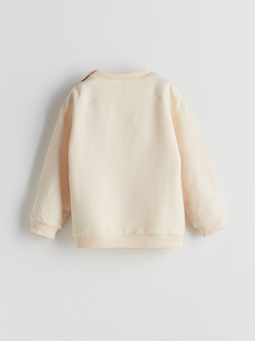 Bej Winnie The Pooh Nakışlı Erkek Bebek Sweatshirt-1
