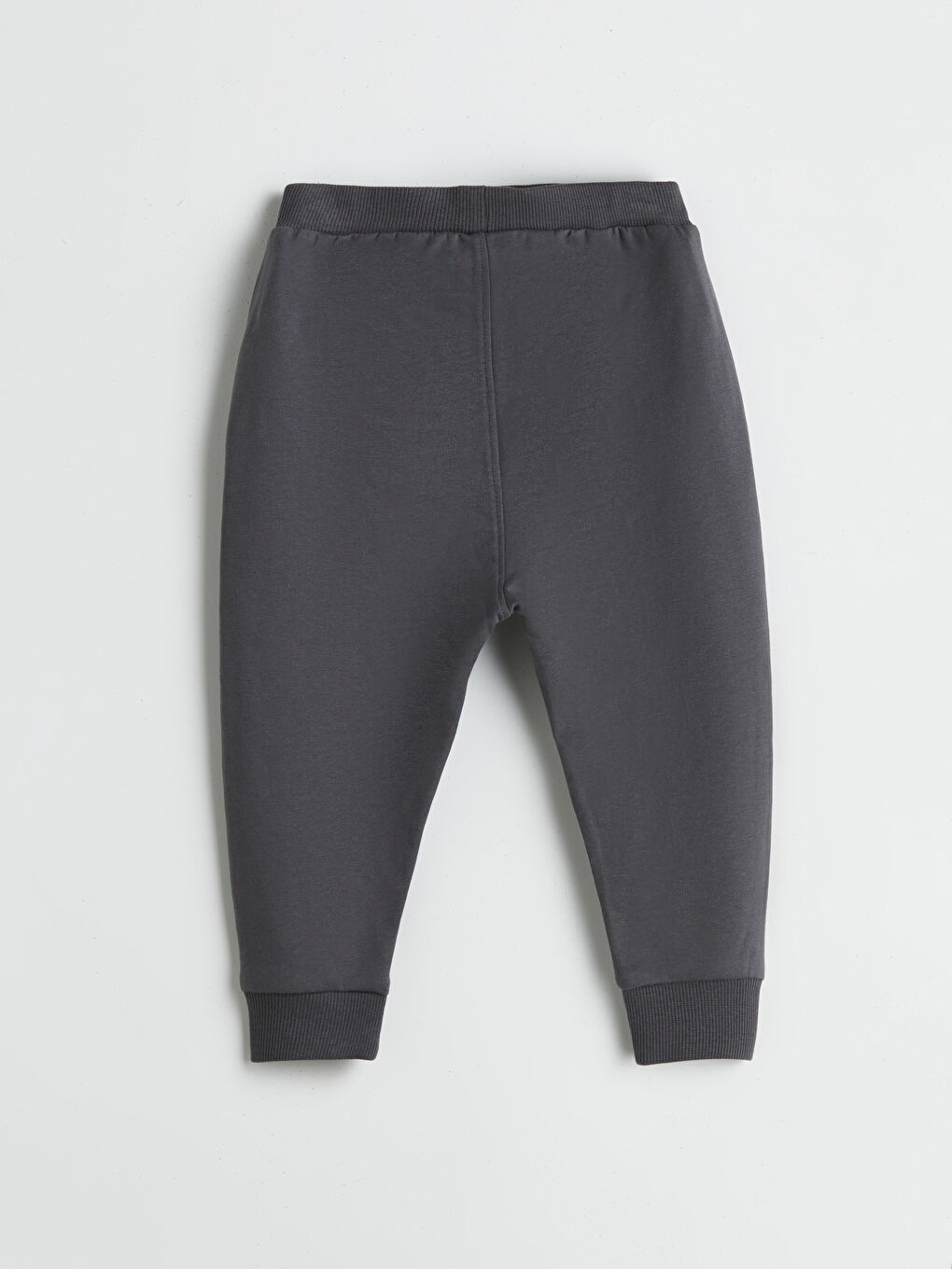 Gri Beli Lastikli Erkek Bebek Jogger Eşofman Altı-1