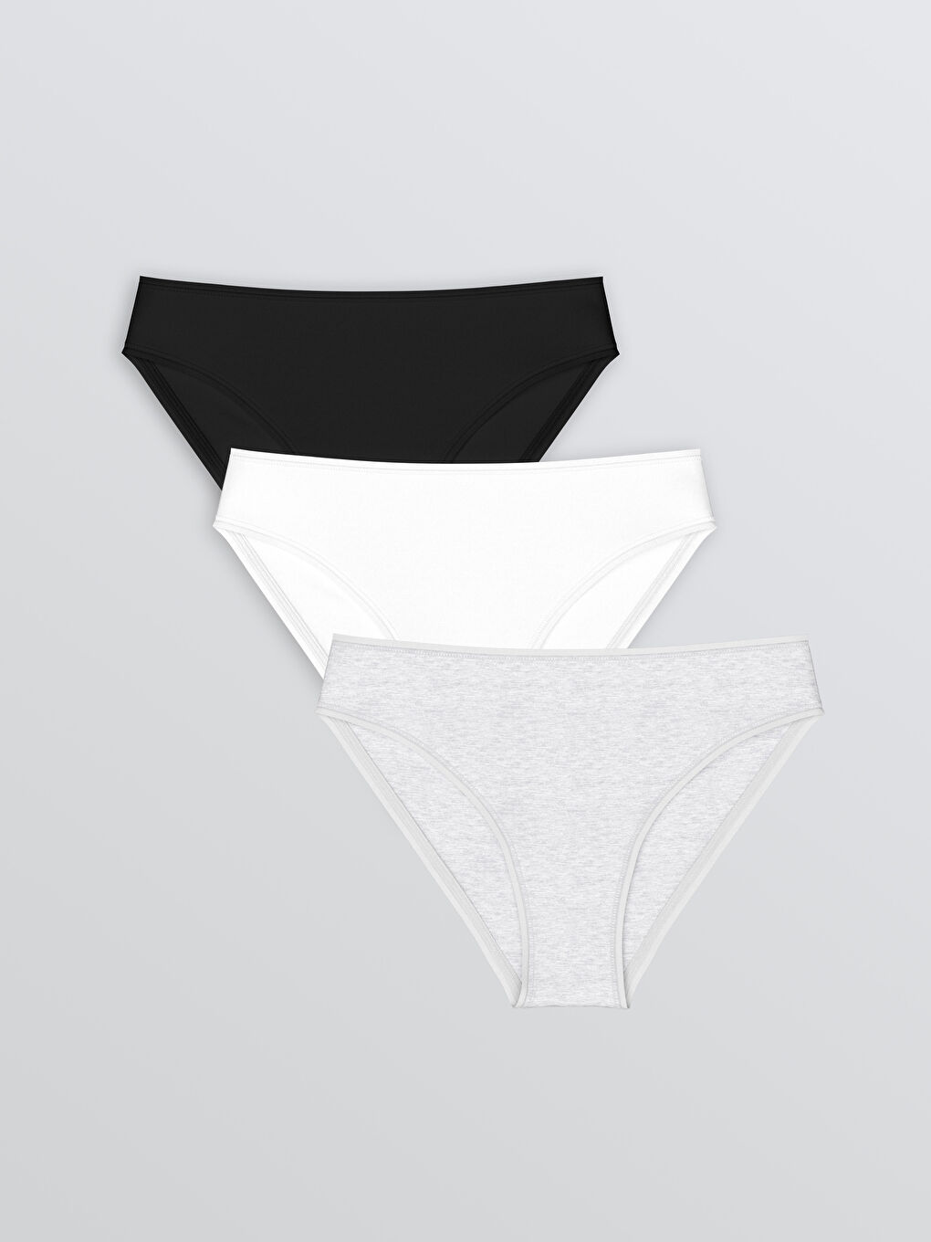 Plain Bikini Knickers 3-pack