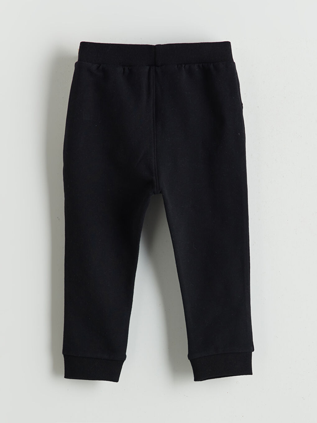 Siyah Erkek Bebek Kalın Jogger Eşofman Altı-1