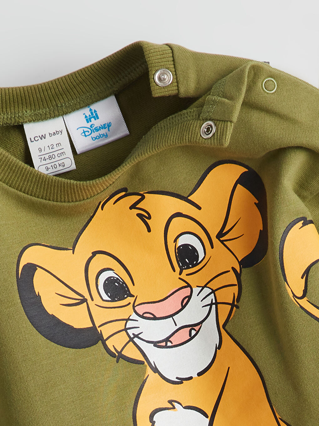 LCW baby Crew Neck Lion King Printed Baby Boys' Sweatshirt and Pants 2 Pack Set -W55471Z1-YWA