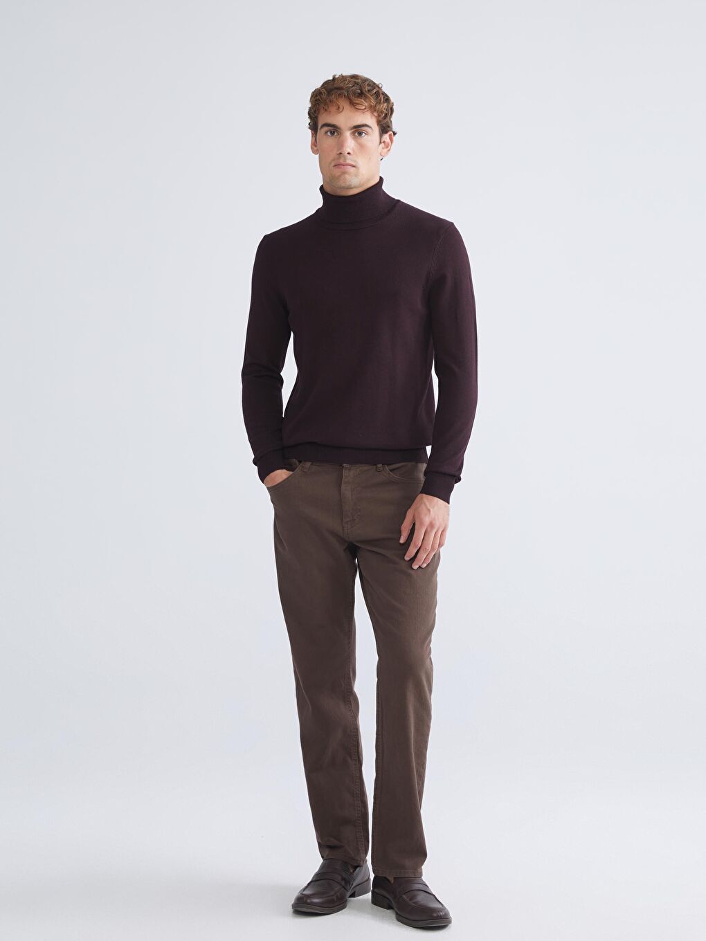 LCWAIKIKI Classic Turtleneck Long Sleeve Men's Knitwear Sweater -W55475Z8-L9K
