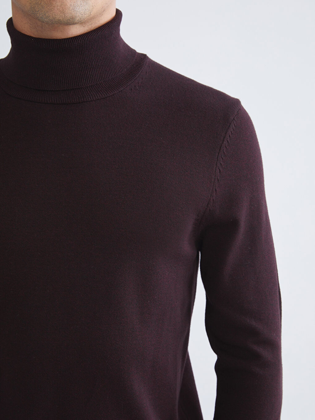 LCWAIKIKI Classic Turtleneck Long Sleeve Men's Knitwear Sweater -W55475Z8-L9K