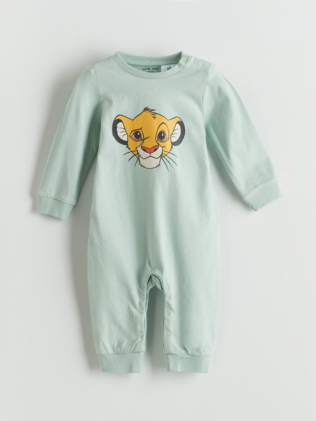 LCW baby Simba Printed Baby Boy Snap Romper 2-Piece Set -W55480Z1-GAQ
