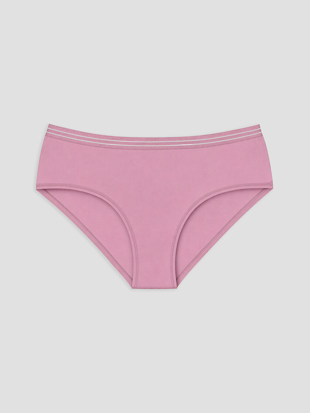 Pembe Çizgili Detaylı Hipster Külot